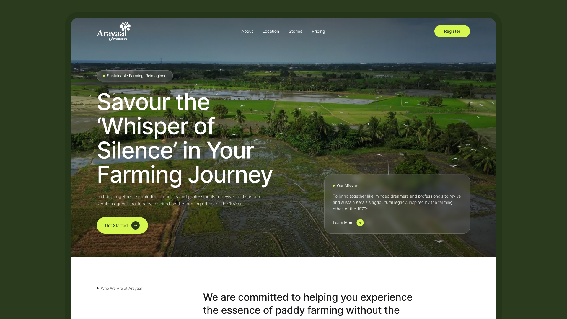 Serviced Villa & Community Farming Experience – Arayaal - Screenshot 01