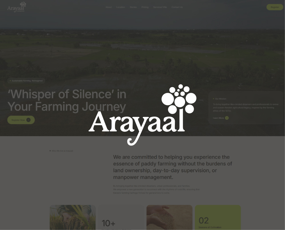 Serviced Villa & Community Farming Experience – Arayaal