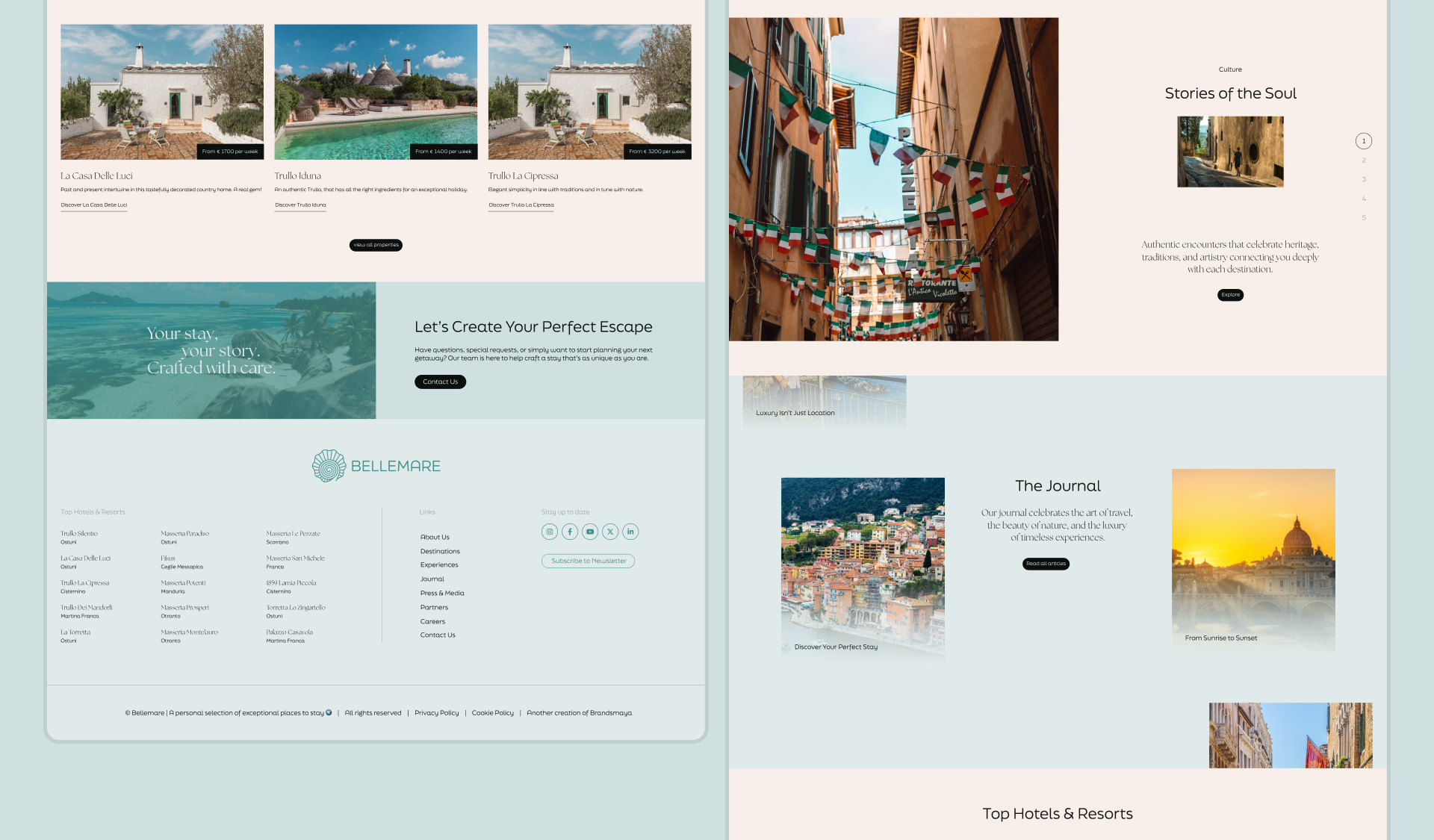 Premium Travel & Tourism Platform – Bellemare Travel - Crafting a premium first impression